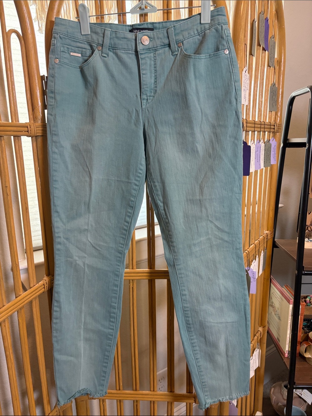 Nine West Gramercy skinny ankle Light Teal Jeans